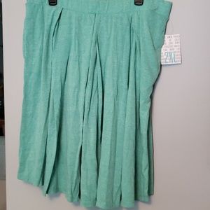 Heathered Aqua LulaRoe Madison skirt